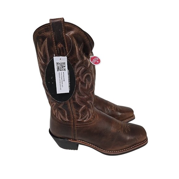 Laredo Men's Breakout Western Boots 68354 Square Toe Brown Size 9 EW - Picture 2 of 7